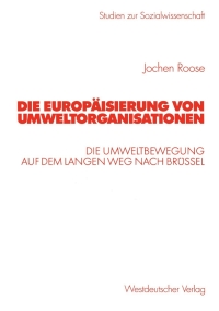 Imagen de portada: Die Europäisierung von Umweltorganisationen 9783531138978