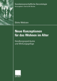 Cover image: Neue Konzeptionen für das Wohnen im Alter 9783824445592