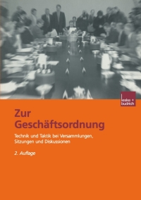 表紙画像: Zur Geschäftsordnung 2nd edition 9783810034229