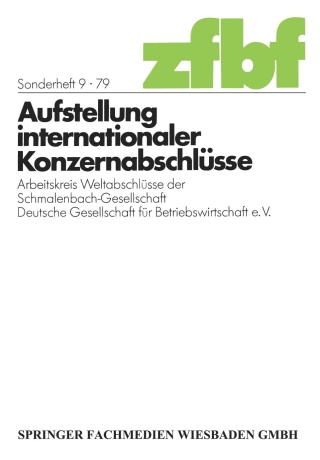 Imagen de portada: Aufstellung internationaler Konzernabschlüsse 9783409161817