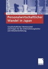 Cover image: Personalwirtschaftlicher Wandel in Japan 1st edition 9783409123709