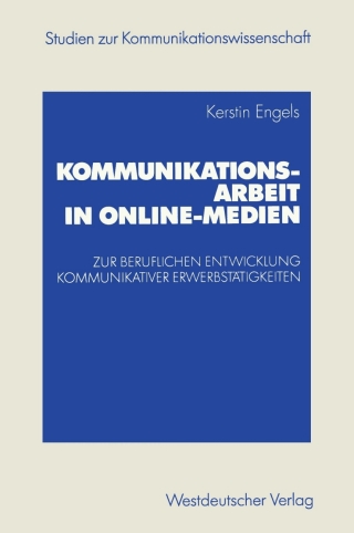 Cover image: Kommunikationsarbeit in Online-Medien 9783531140872