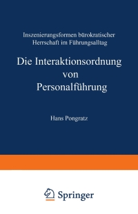 Cover image: Die Interaktionsordnung von Personalführung 9783531139906