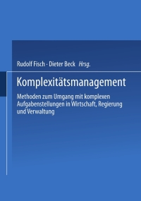 صورة الغلاف: Komplexitätsmanagement 1st edition 9783531144375