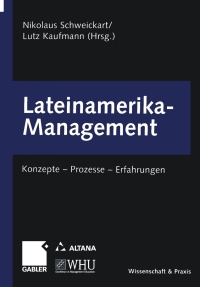 Imagen de portada: Lateinamerika-Management 1st edition 9783409125857