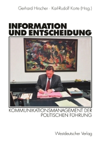 Omslagafbeelding: Information und Entscheidung 1st edition 9783531140254