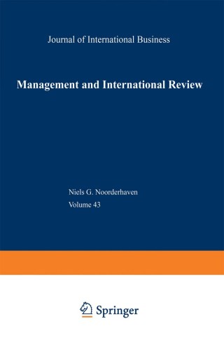 Imagen de portada: Management and International Review 1st edition 9783409124478