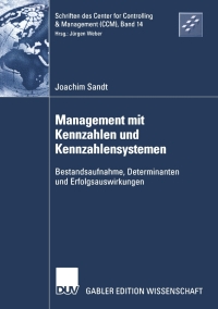 Imagen de portada: Management mit Kennzahlen und Kennzahlensystemen 9783824481552