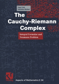 Cover image: The Cauchy-Riemann Complex 9783528069544