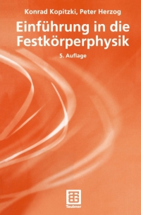 Cover image: Einführung in die Festkörperphysik 5th edition 9783519430834