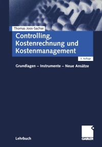 Omslagafbeelding: Controlling, Kostenrechnung und Kostenmanagement 3rd edition 9783409315029