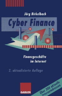 Cover image: Cyber Finance 2nd edition 9783409240956