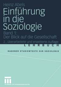 Cover image: Einführung in die Soziologie 2nd edition 9783531336107