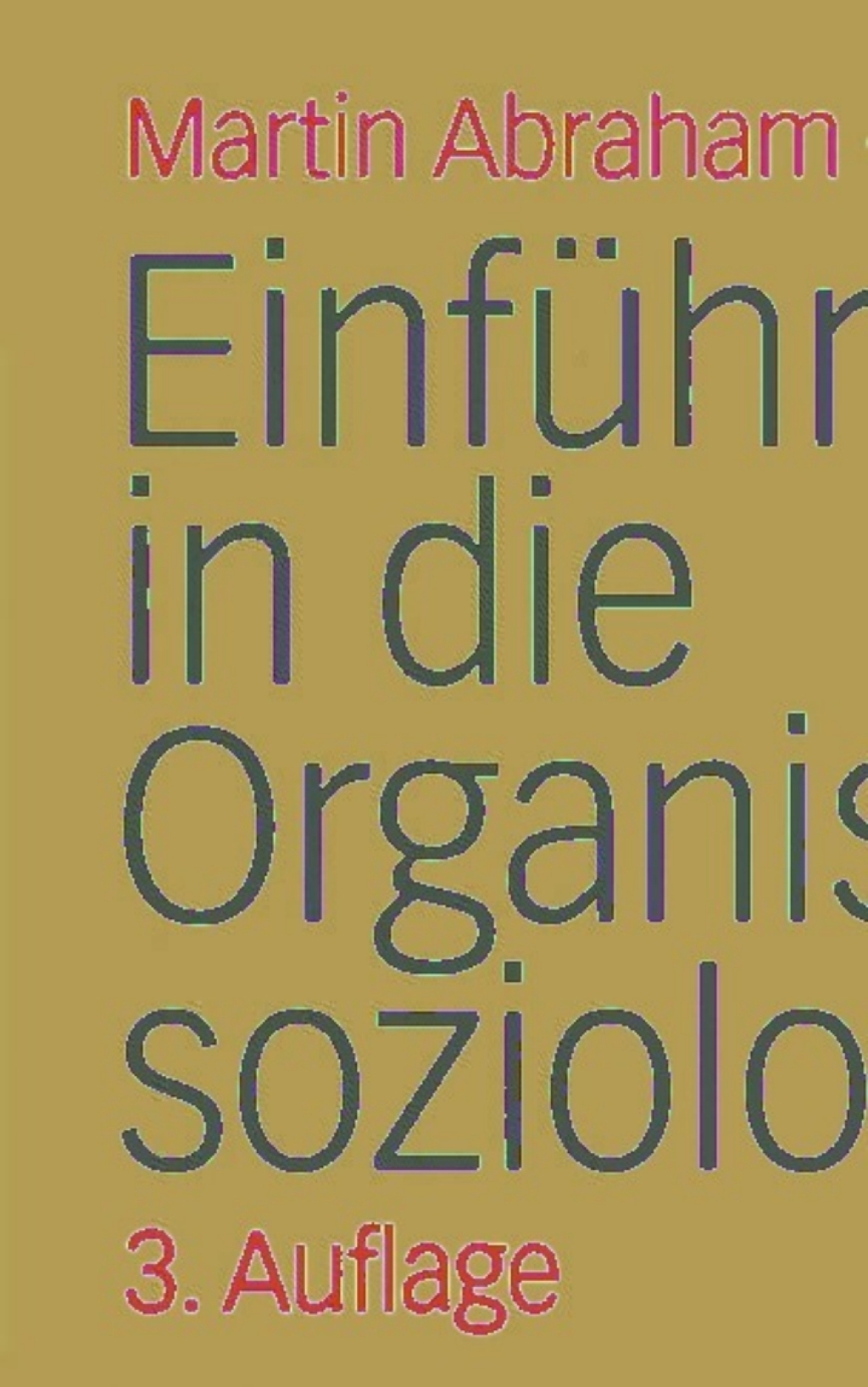 Einführung in die Organisations-soziologie 3rd Edition