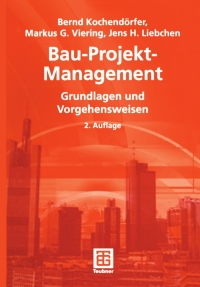 Imagen de portada: Bau-Projekt-Management 2nd edition 9783519150589