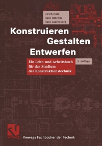 Cover image: Konstruieren, Gestalten, Entwerfen 3rd edition 9783528238414