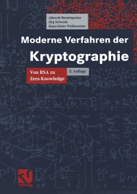 Cover image: Moderne Verfahren der Kryptographie 5th edition 9783528465902