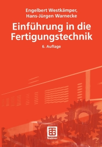 Cover image: Einführung in die Fertigungstechnik 6th edition 9783519563235