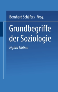 Cover image: Grundbegriffe der Soziologie 8th edition 9783810036667