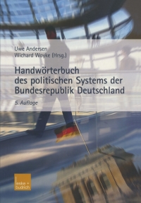 صورة الغلاف: Handwörterbuch des politischen Systems der Bundesrepublik Deutschland 5th edition 9783810036704