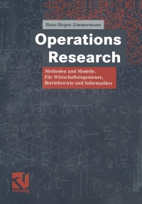 Imagen de portada: Operations Research 9783528032104