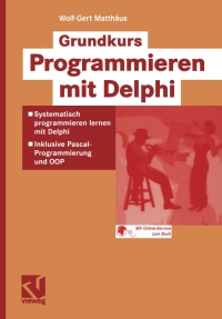 Imagen de portada: Grundkurs Programmieren mit Delphi 9783528058630