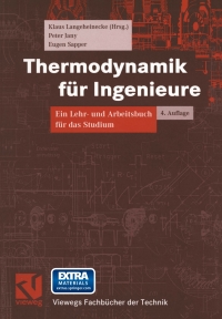 Cover image: Thermodynamik für Ingenieure 4th edition 9783528347857