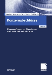 表紙画像: Konzernabschlüsse 9th edition 9783409267571