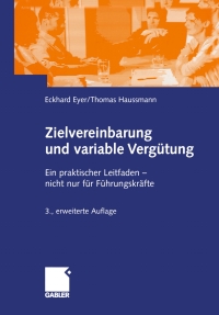 Imagen de portada: Zielvereinbarung und variable Vergütung 3rd edition 9783409316828