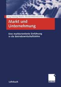 Imagen de portada: Markt und Unternehmung 9783409122993