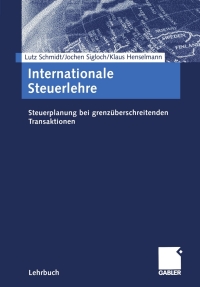 Cover image: Internationale Steuerlehre 9783409119733