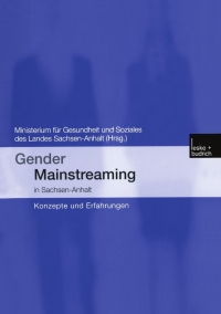 Cover image: Gender Mainstreaming in Sachsen-Anhalt 9783810036964