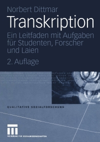 Cover image: Transkription 2nd edition 9783810039026