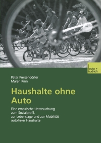 Cover image: Haushalte ohne Auto 9783810039910