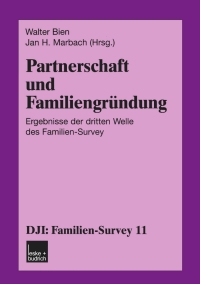 Imagen de portada: Partnerschaft und Familiengründung 1st edition 9783810035585