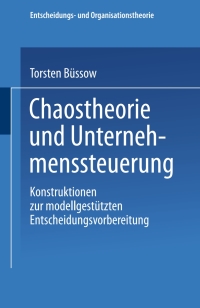 Titelbild: Chaostheorie und Unternehmenssteuerung 9783824407293