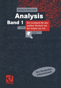 表紙画像: Analysis 2nd edition 9783528131999