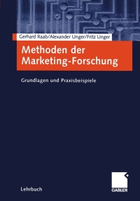 Cover image: Methoden der Marketing-Forschung 9783409120746