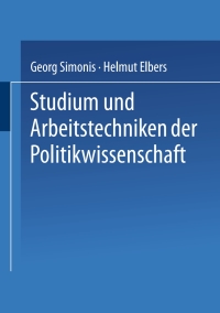 Omslagafbeelding: Studium und Arbeitstechniken der Politikwissenschaft 9783810012326