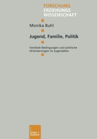 Imagen de portada: Jugend, Familie, Politik 9783810037688