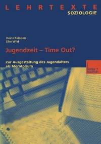 Cover image: Jugendzeit — Time Out? 1st edition 9783810039873