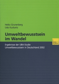 صورة الغلاف: Umweltbewusstsein im Wandel 9783810040527