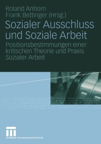 Imagen de portada: Sozialer Ausschluss und Soziale Arbeit 1st edition 9783810040725