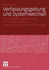 صورة الغلاف: Verfassungsgebung und Systemwechsel 9783531135427