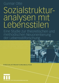 Immagine di copertina: Sozialstrukturanalysen mit Lebensstilen 9783810041616