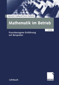Imagen de portada: Mathematik im Betrieb 7th edition 9783409720007