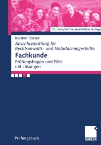 Cover image: Fachkunde 13th edition 9783409494571