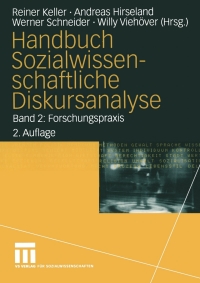 Cover image: Handbuch Sozialwissenschaftliche Diskursanalyse 2nd edition 9783531144191