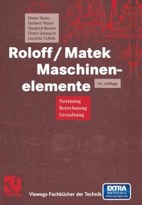Roloff/Matek Maschinenelemente 16th edition | 9783528070281 ...