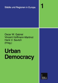 Cover image: Urban Democracy 1st edition 9783810019547